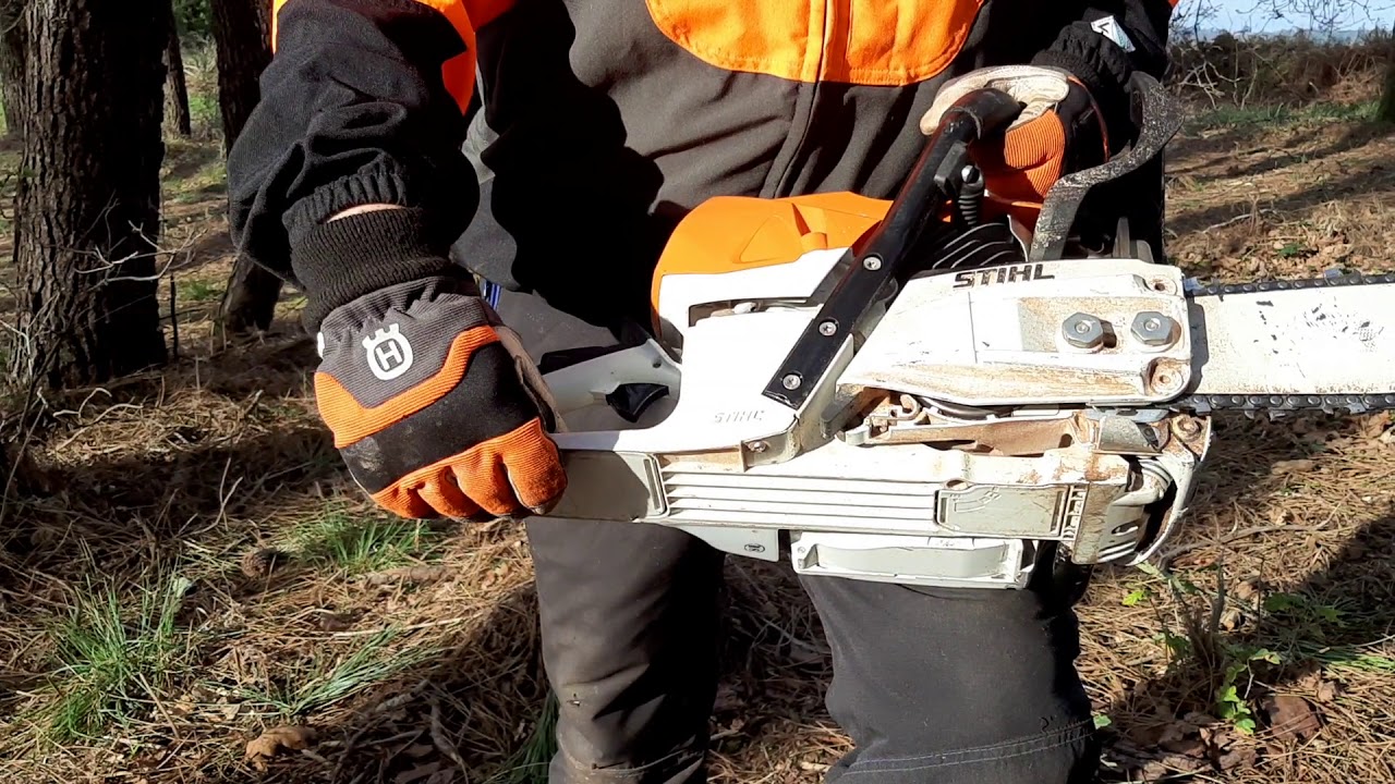 empleo seguro de la motosierra 3: elementos importantes para la seguridad en una motosierra