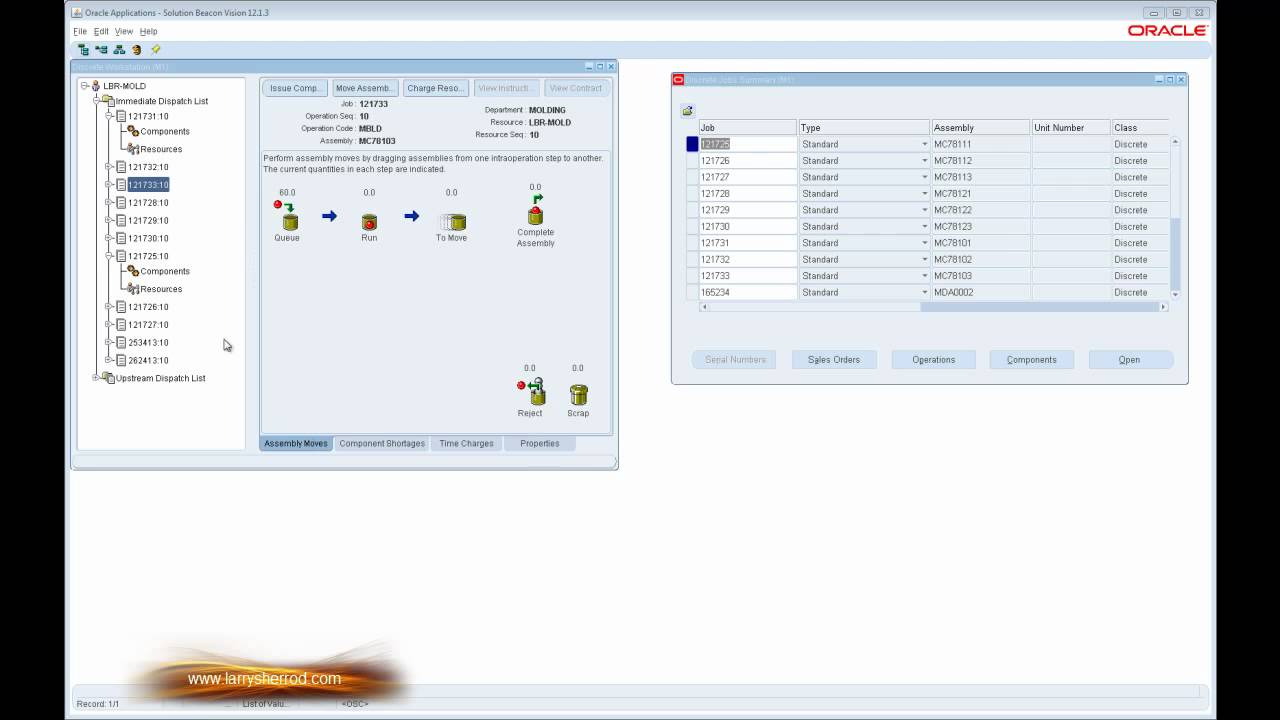 WIP Oracle Work in Process,  The Basics, Oracle Applications Training