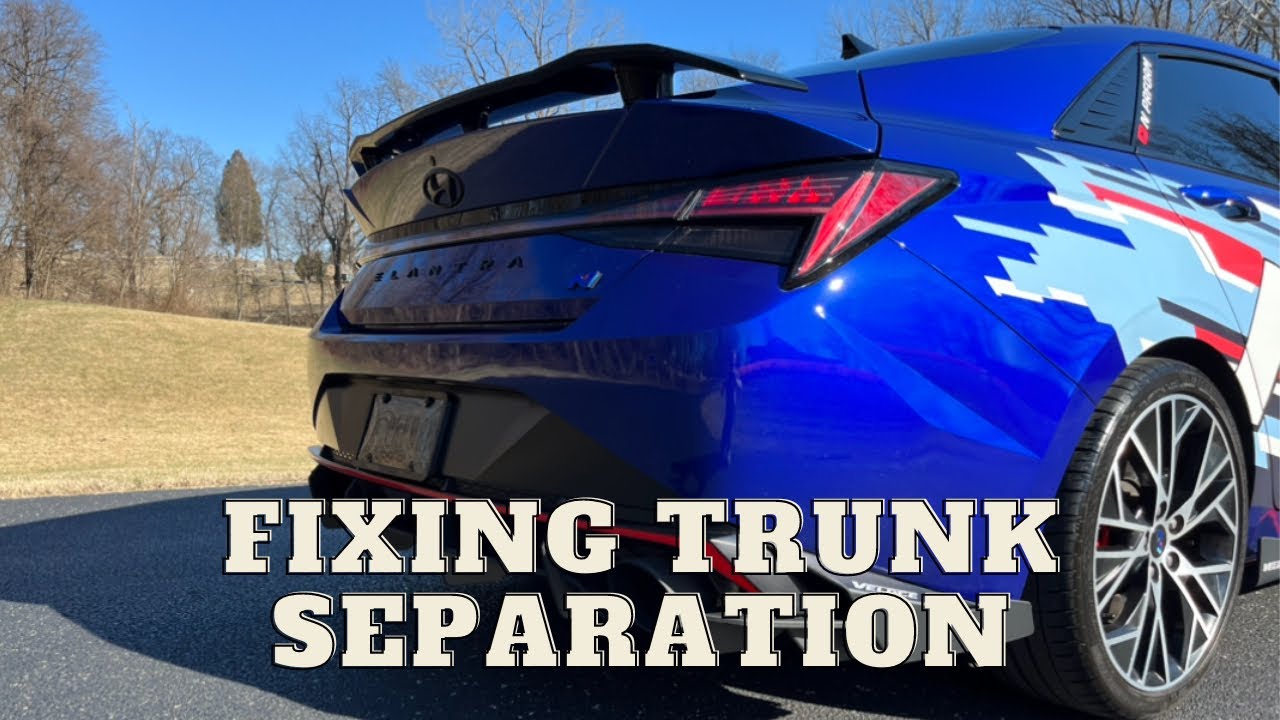 2022+ Hyundai Elantra N Установка и снятие спойлера для багажника