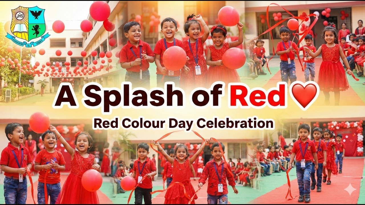 A Splash of Red ❤️ – Red Colour Day Celebration | St Xavier's English Medium School