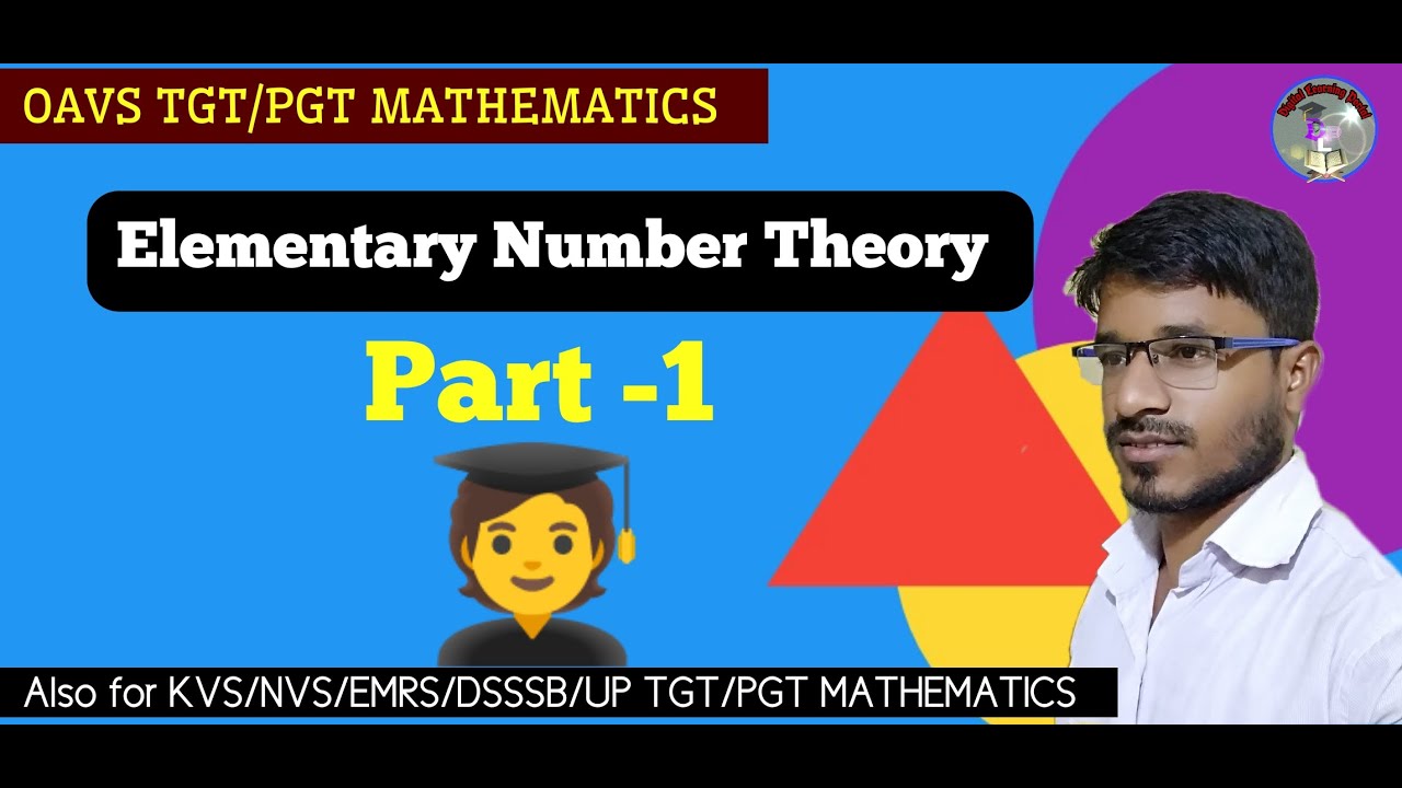 🔴Elementary Number Theory Part 1 Oavs/kvs/EMRS Tgt Pgt Math by Mitu Sir 💥 Digital Learning Portal 💥