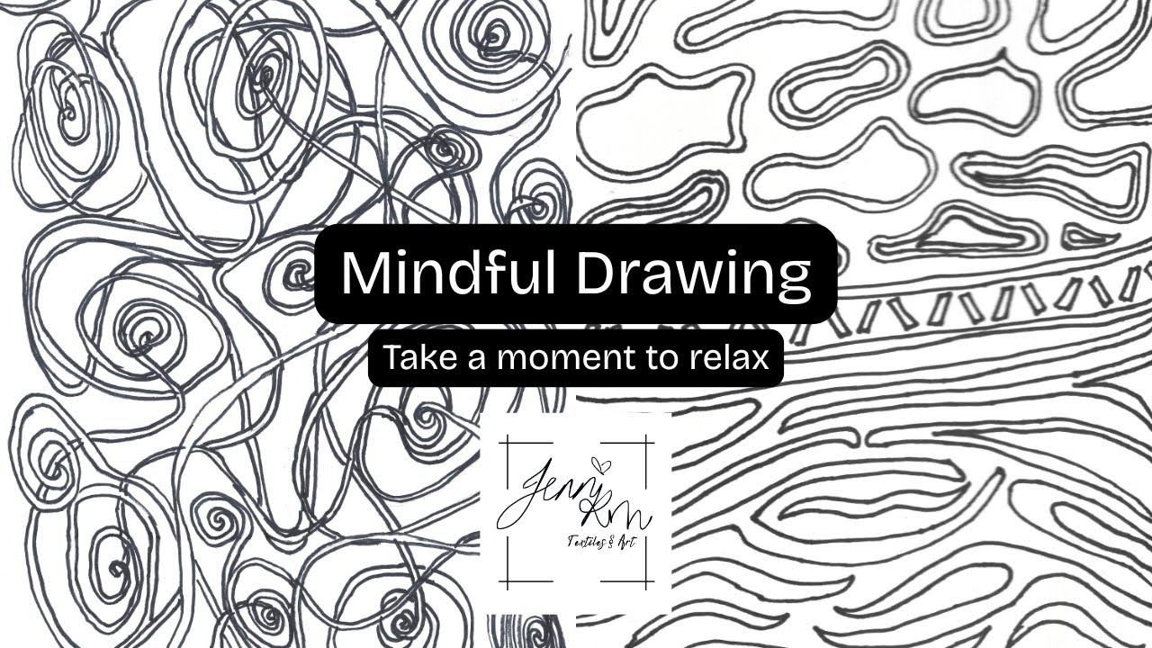 Mindful Drawing | Giraffe & Zebra Inspired Patterns | Relaxing Art & Gentle Music