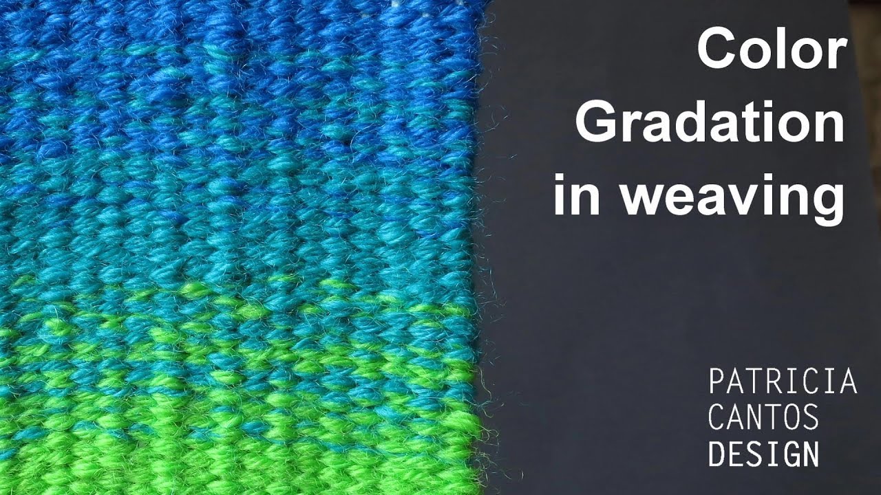 Color gradation in weaving - weaving lessons for beginners