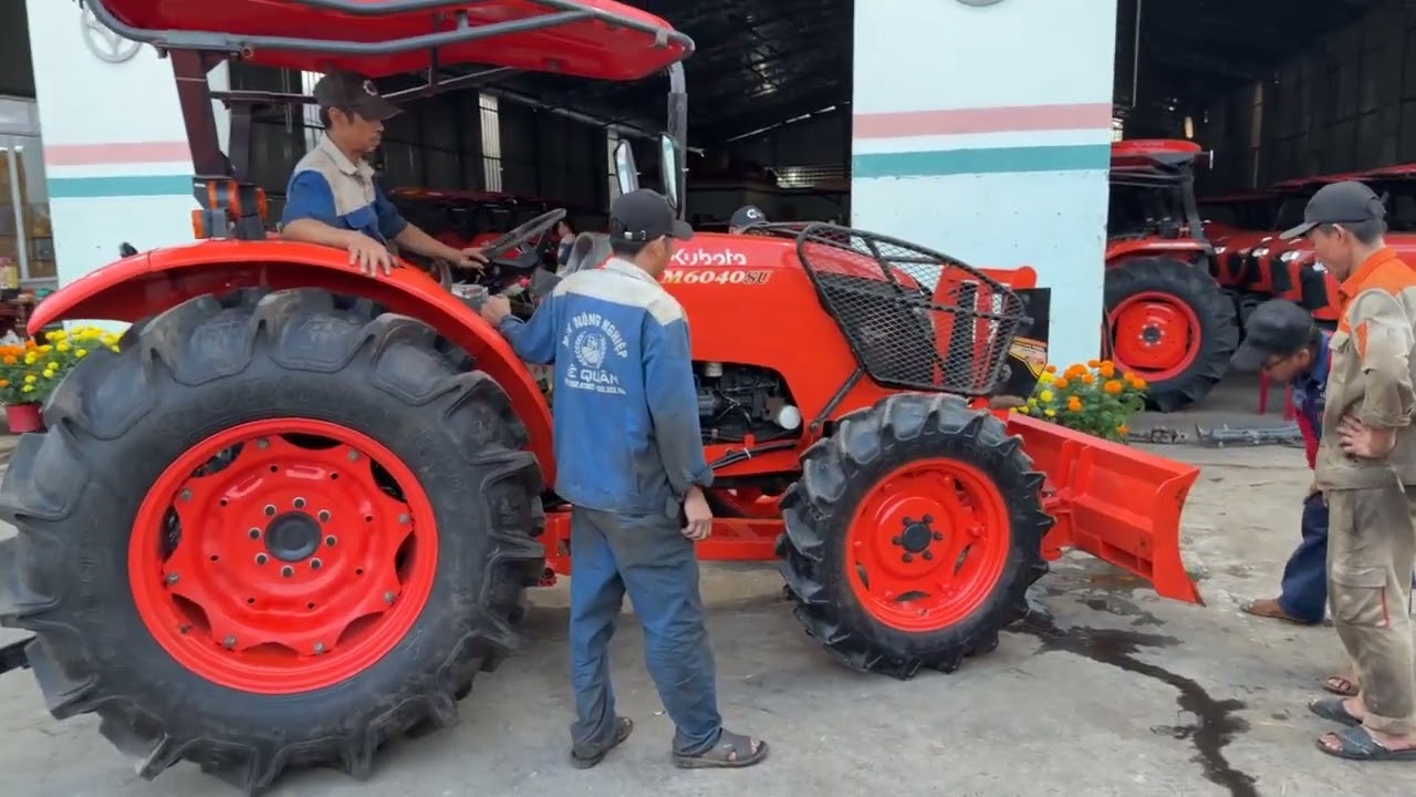 Bác trai từ xứ Nghệ vào miền tây mua máy cày | Kubota M6040SU 2025 lên bộ ũi Thailand nhìn quá lực