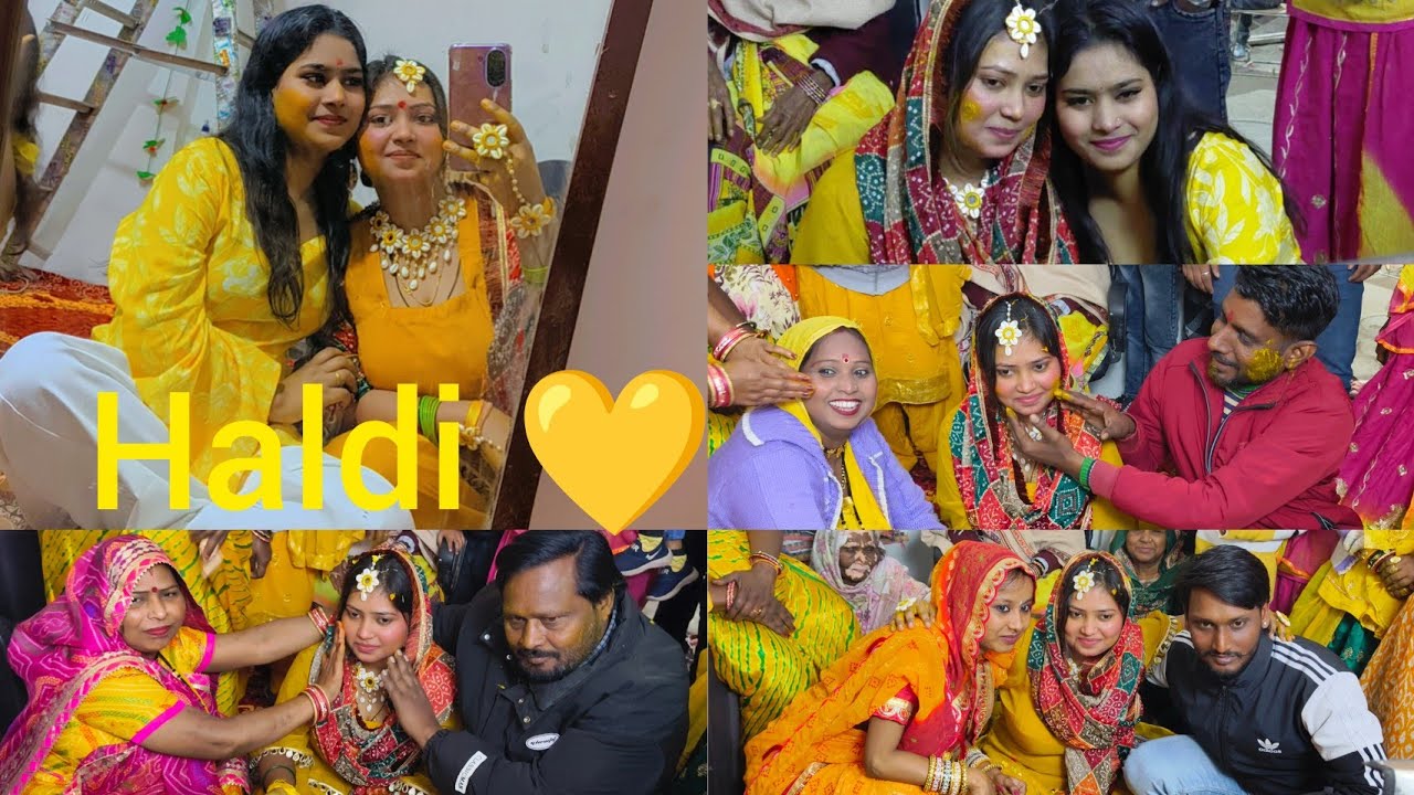 My Sister’s Haldi💛: Ek Khoobsurat Shaadi Ki Shuruaat 🧿💓💛!!Behen Ki Haldi: Rasmon Mein Basa Pyaar