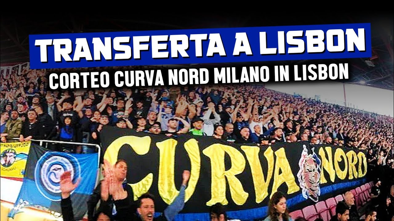 Benfica - Inter | Curva Nord Milano Corteo In Lisbon | UEFA Champions League (11.04.23)