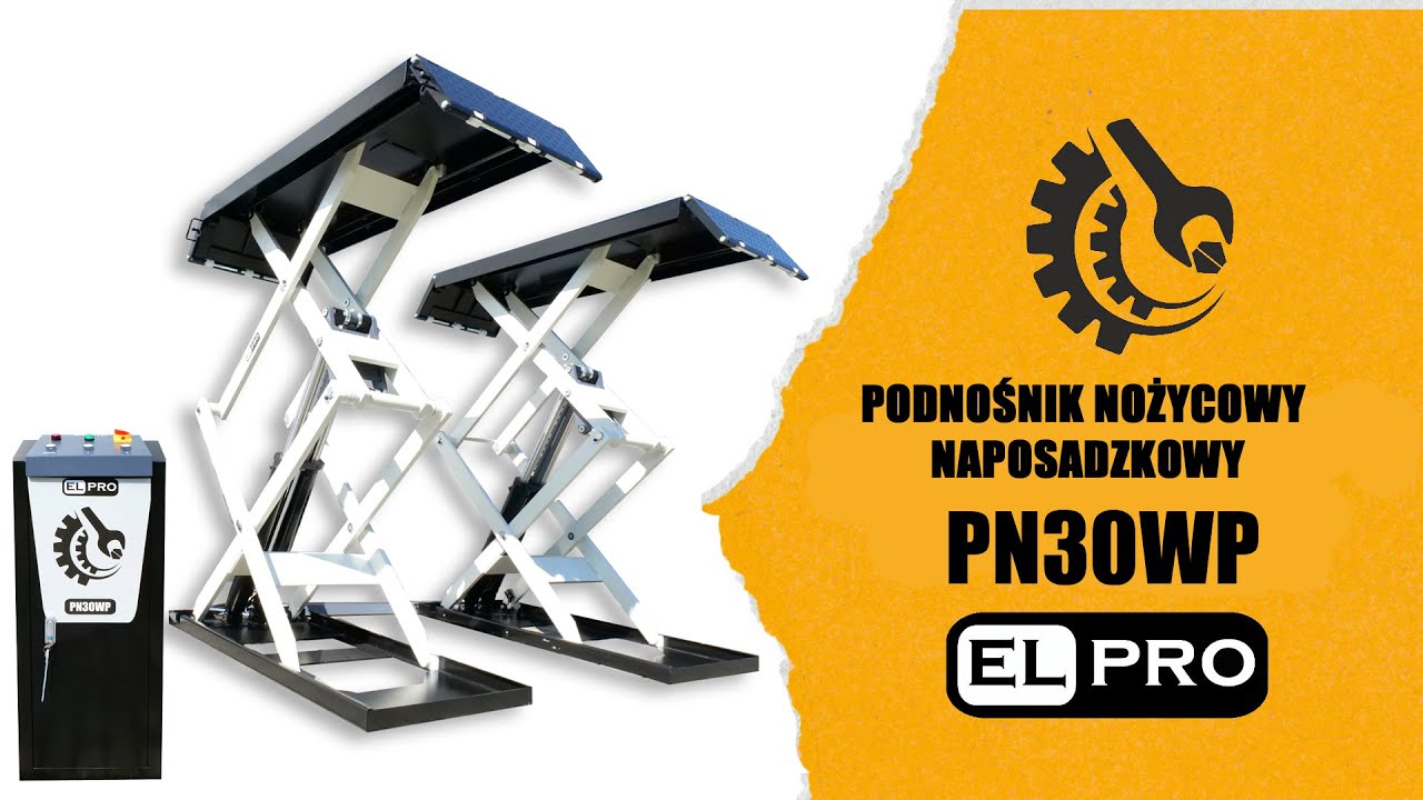 Podnośnik Nożycowy Naposadzkowy ELPRO PN30WP 3T