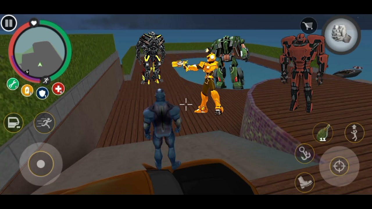 Rope Hero:Vice Town Me Robot Aa Gaye