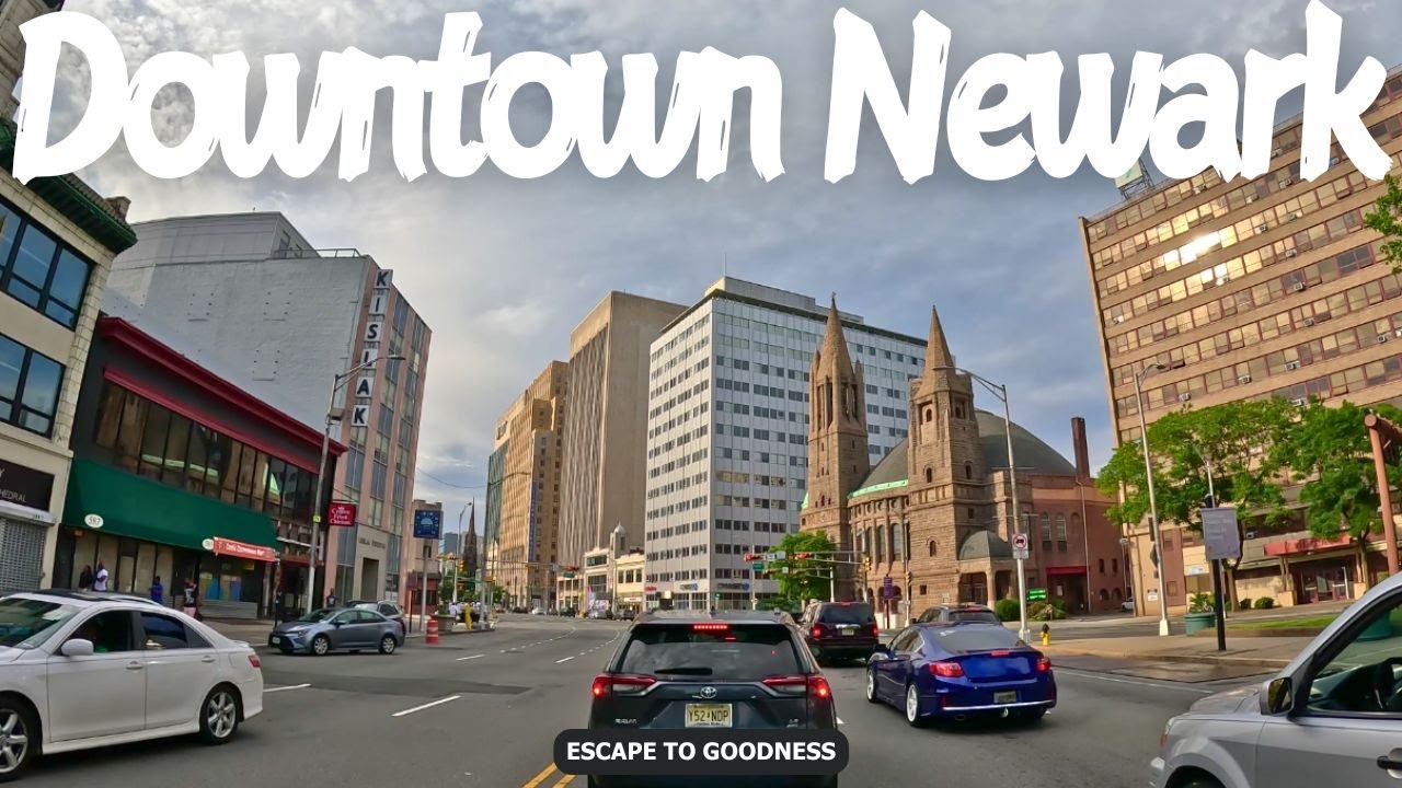 Gateway to New Jersey: Downtown Newark Driving Experience - 4K NJ