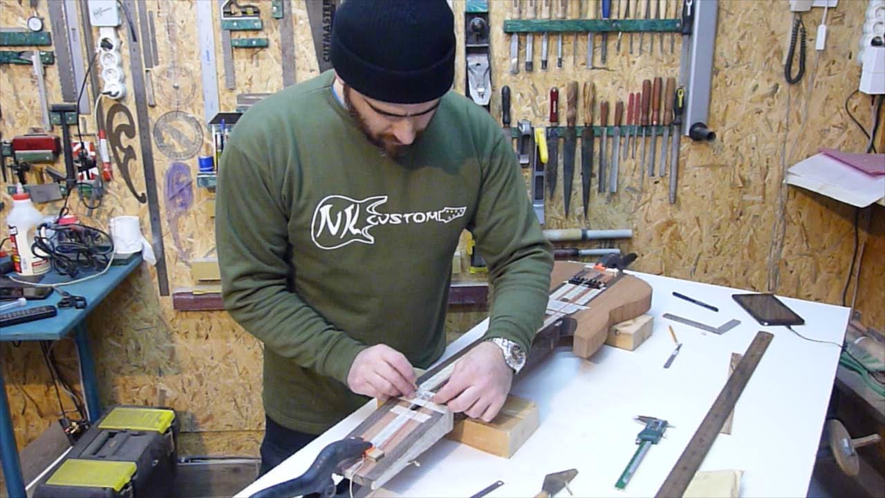 NKcustom guitars 7 String Bubinga Wenge Part13