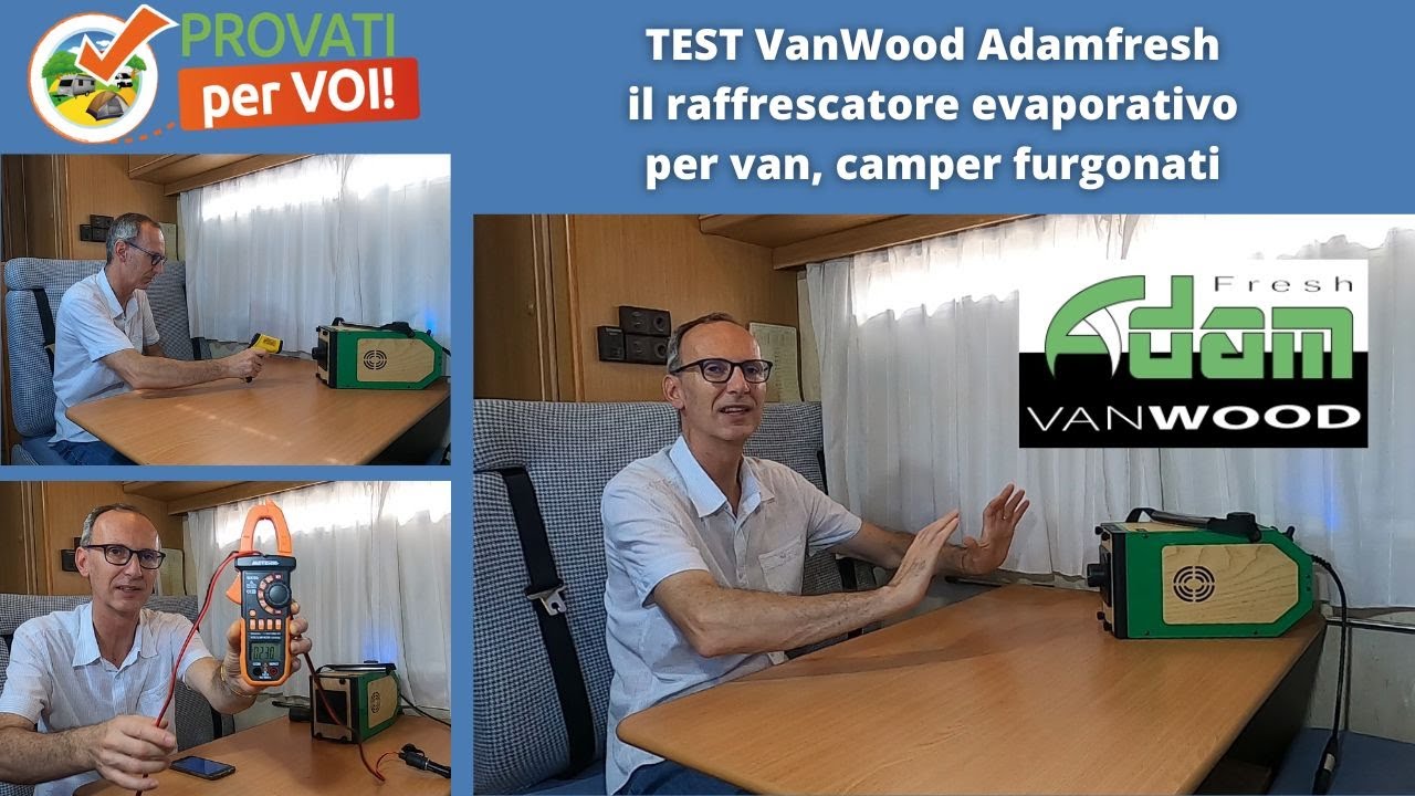 Vanwood, il raffrescatore evaporativo Adamfresh specifico per van e camper di piccole dimensioni