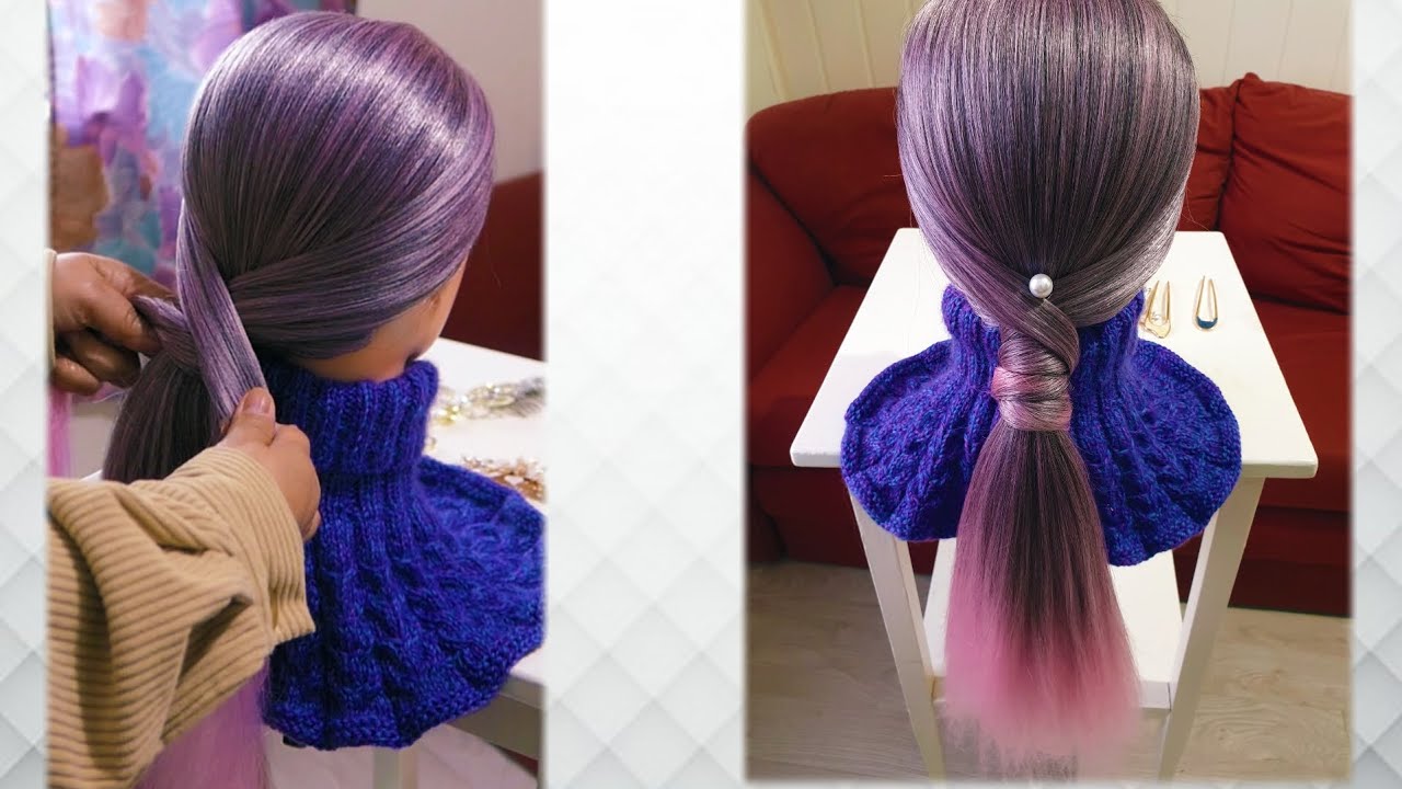 😱💕Как сделать простой и быстрый конский хвост♡ПРОСТОЙ УРОК♡Сокращенное видео💋