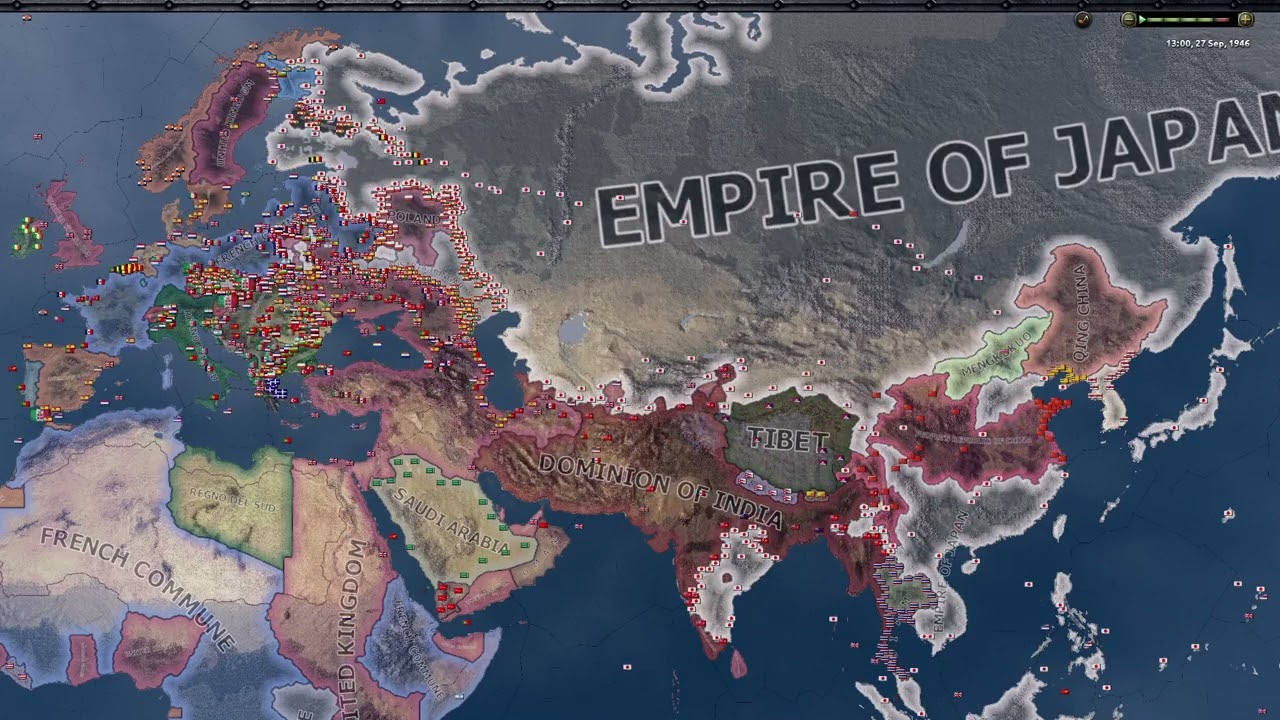 When Japan gets AI Buff - Hoi4 Timelapse