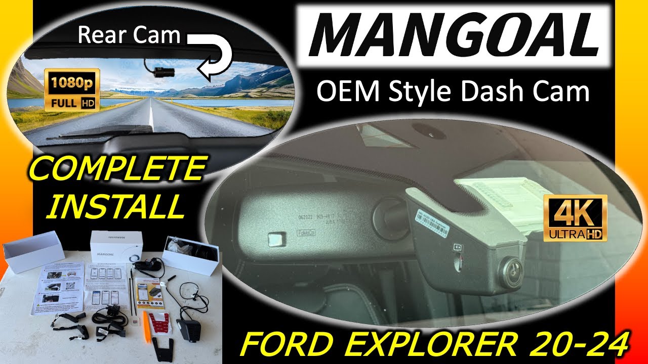 Установка видеорегистратора Mangoal 4K (передний) и 1080p (задний) в Ford Explorer (2020–2024) | ...