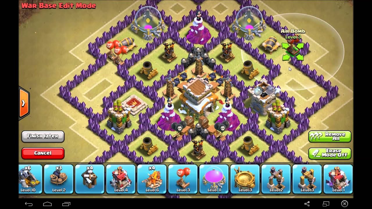 Clash of Clans AWESOME TH8 WAR BASE!