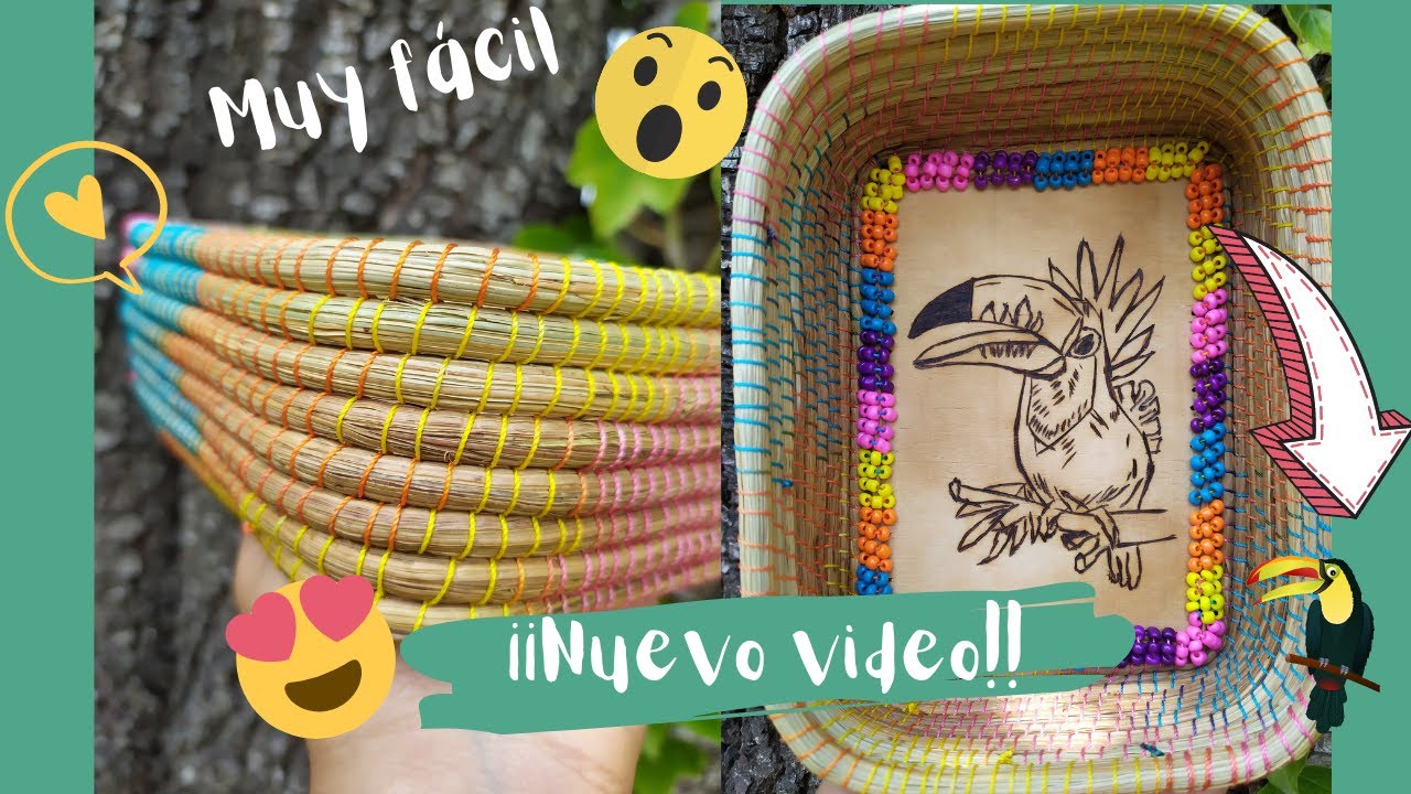 Cómo hacer una cajita de hoja de pino? (Ocoxal) fácil.🍂🌲 #Ocoxal #artesanía