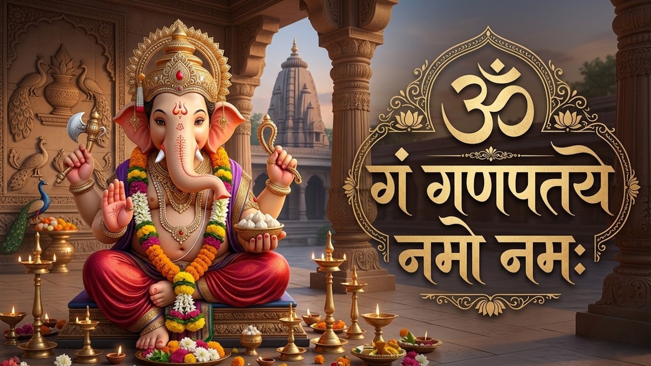 #Ganesh Mantra 108 Times - Om Gan Ganpataye Namo Namah | गणेश मंत्र - ओम गण गणपते नमो नमः