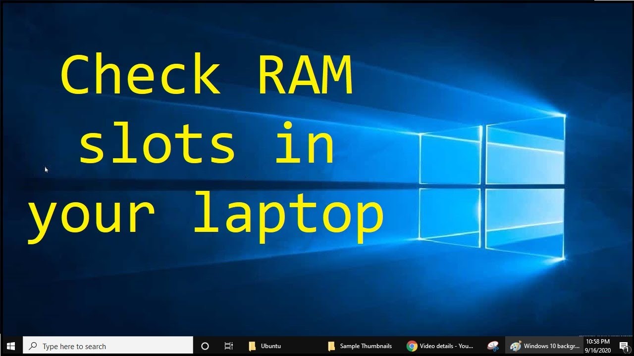 How to check RAM slots in laptop without opening (2022)