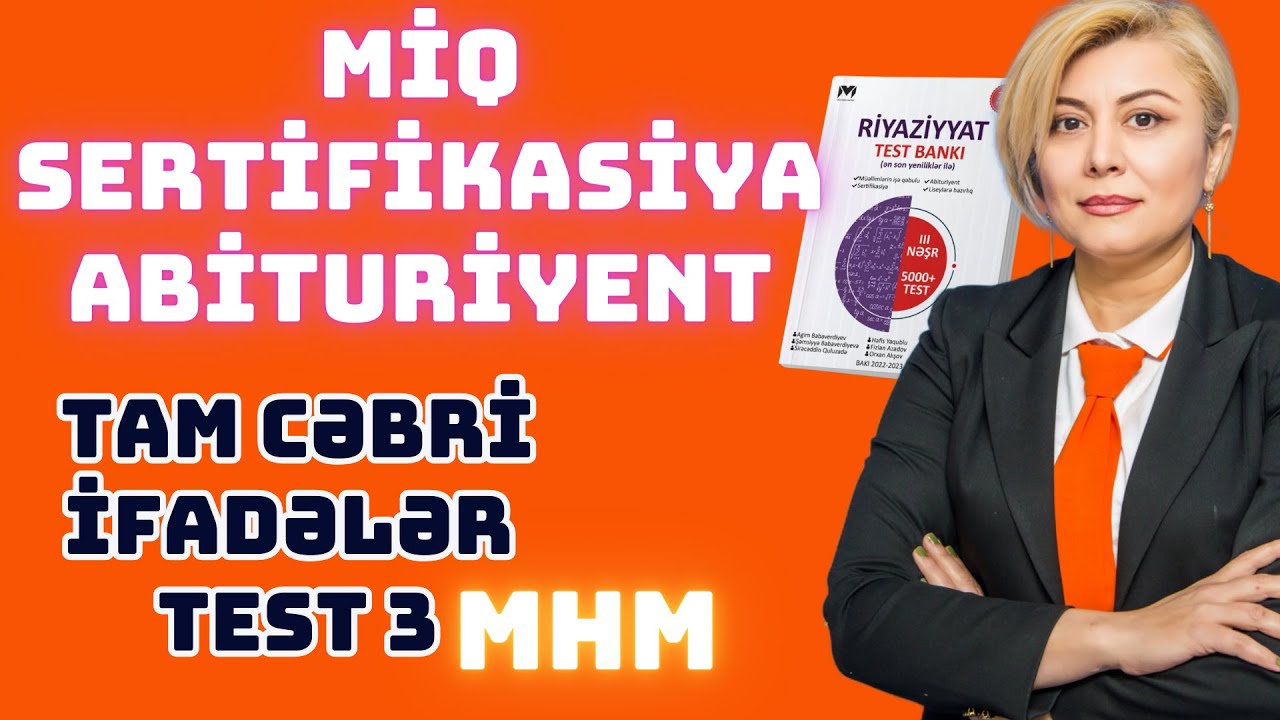 Tam cəbri ifadə MHM test 3