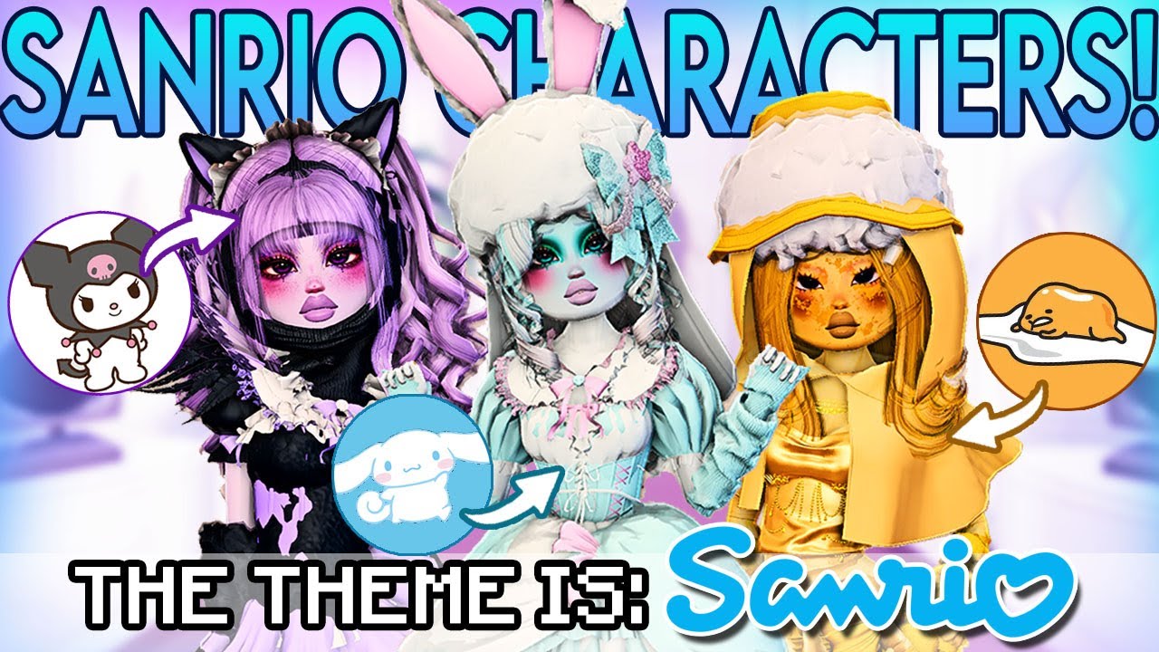 Recreating SANRIO Characters NO MATTER THE THEME In DRESS TO IMPRESS! | Roblox