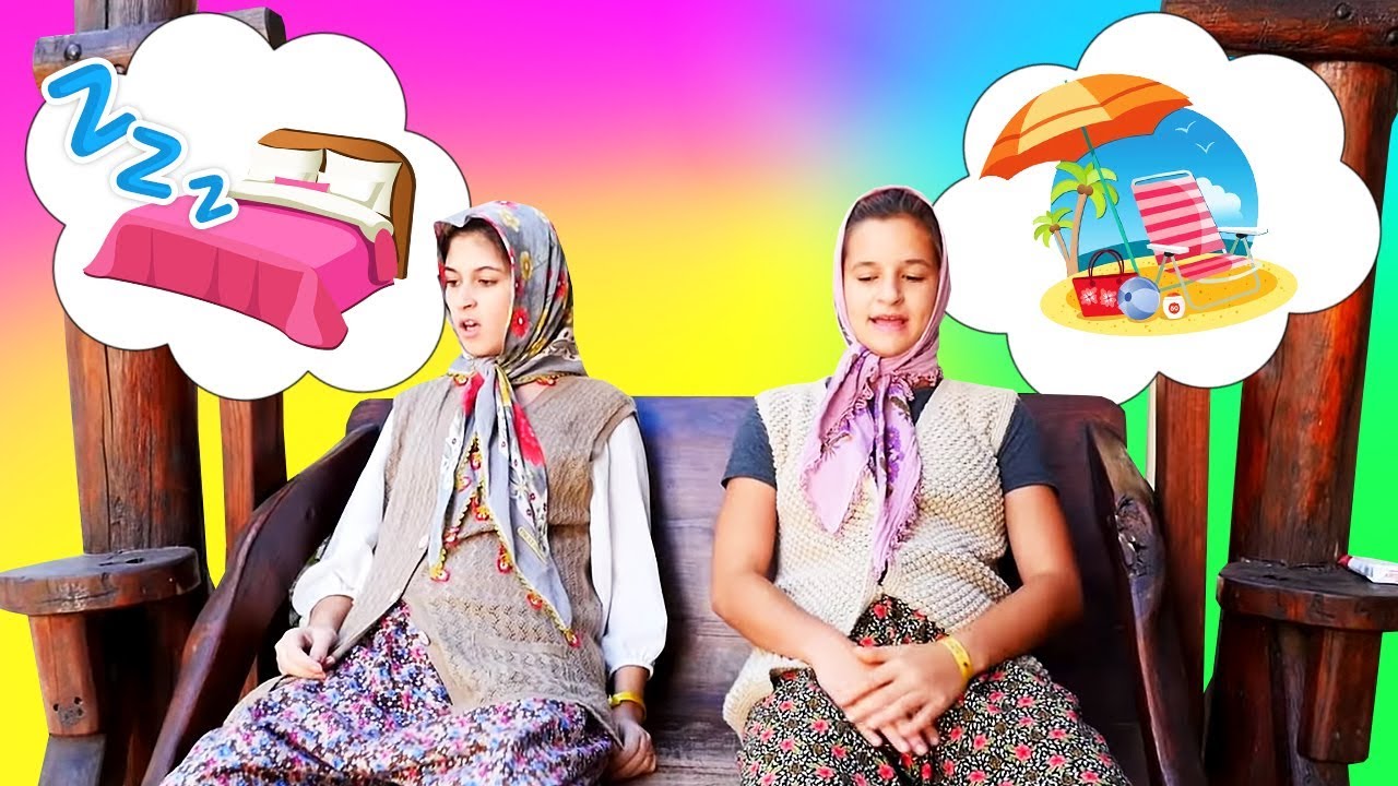 Fındık ailesi. Ayşe ve Asiye otelde zaman geçiriyor. Eğlenceli tatil videosu
