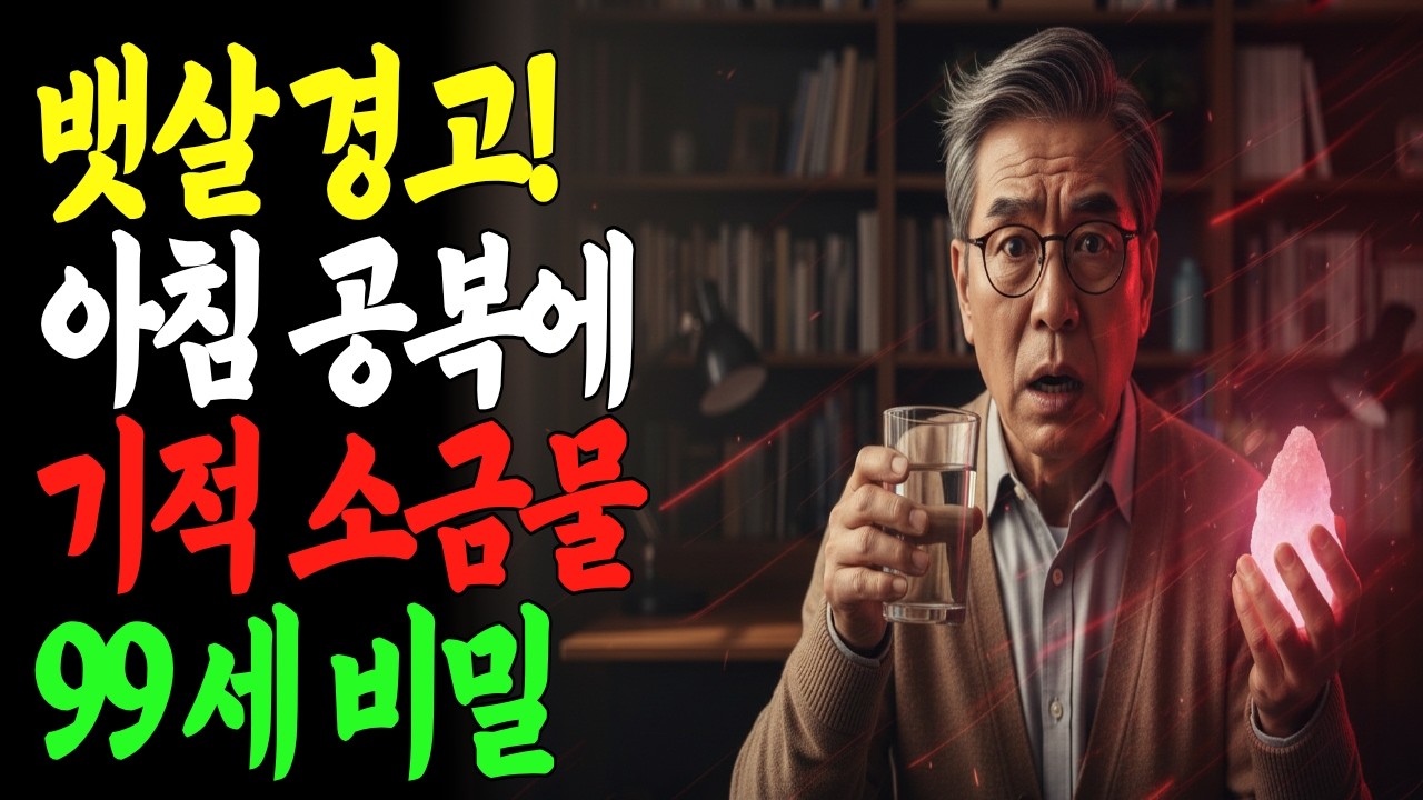 아침 공복 '이것' 한 잔이 뱃살을 다 녹입니다