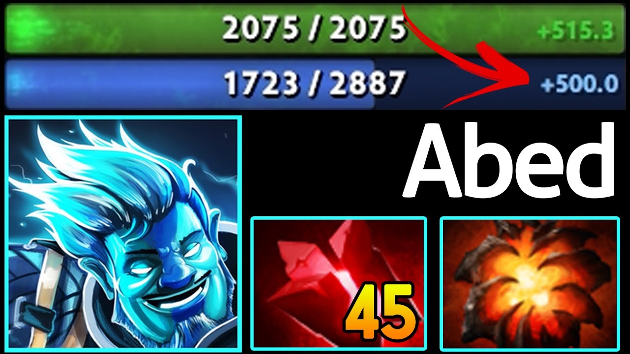 Abed [Storm Spirit] OMG Fountain Jump 500 mana/sec Dota 2 7.05