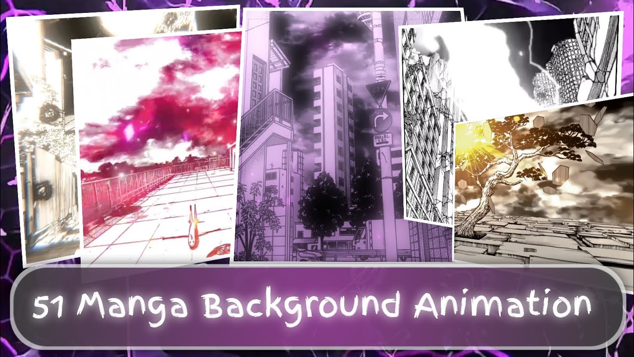 Manga Background Animation + Overlay for Edit [Pack 1]