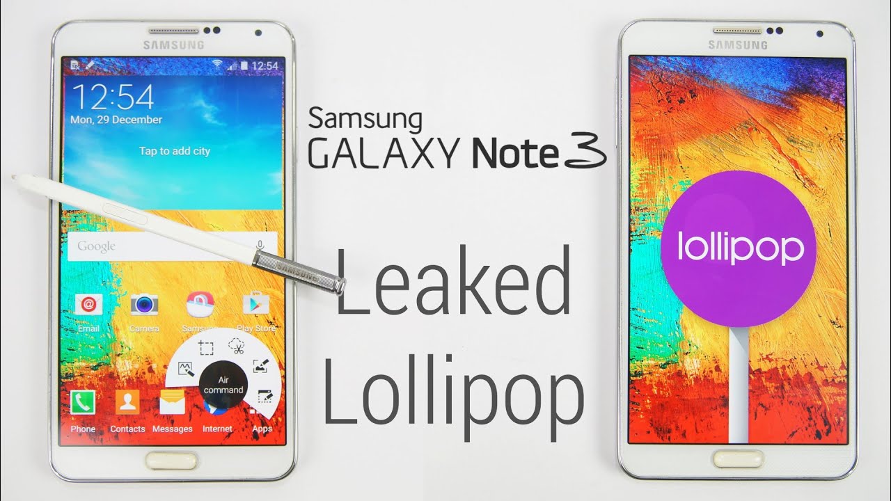 Galaxy Note 3 - Lollipop 5.0 (Leaked) -  How to Update / Flash