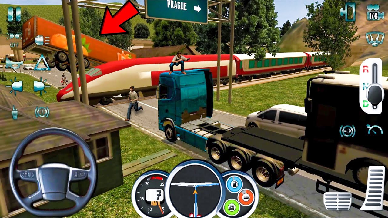 Euro Truck Driver 2018 #55 Railway Accident! Truck Games Android gameplay