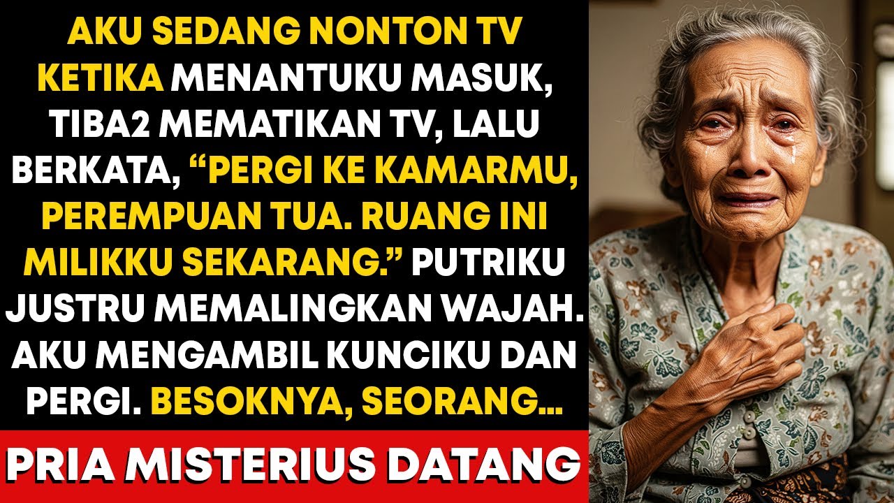 Menantuku Matikan TV & Teriak “Keluar Kau”—Aku Diam, Sampai Pria Misterius Datang Menolong