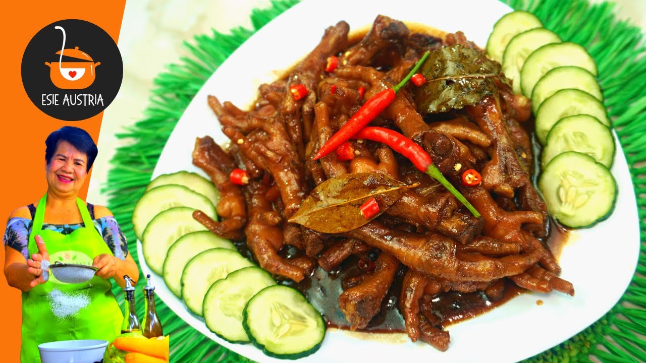 NAPAKALAMBOT NA CHICKEN FEET ADOBO | SWEET AND SPICY CHICKEN FEET | ULAM IDEAS | ESIE AUSTRIA