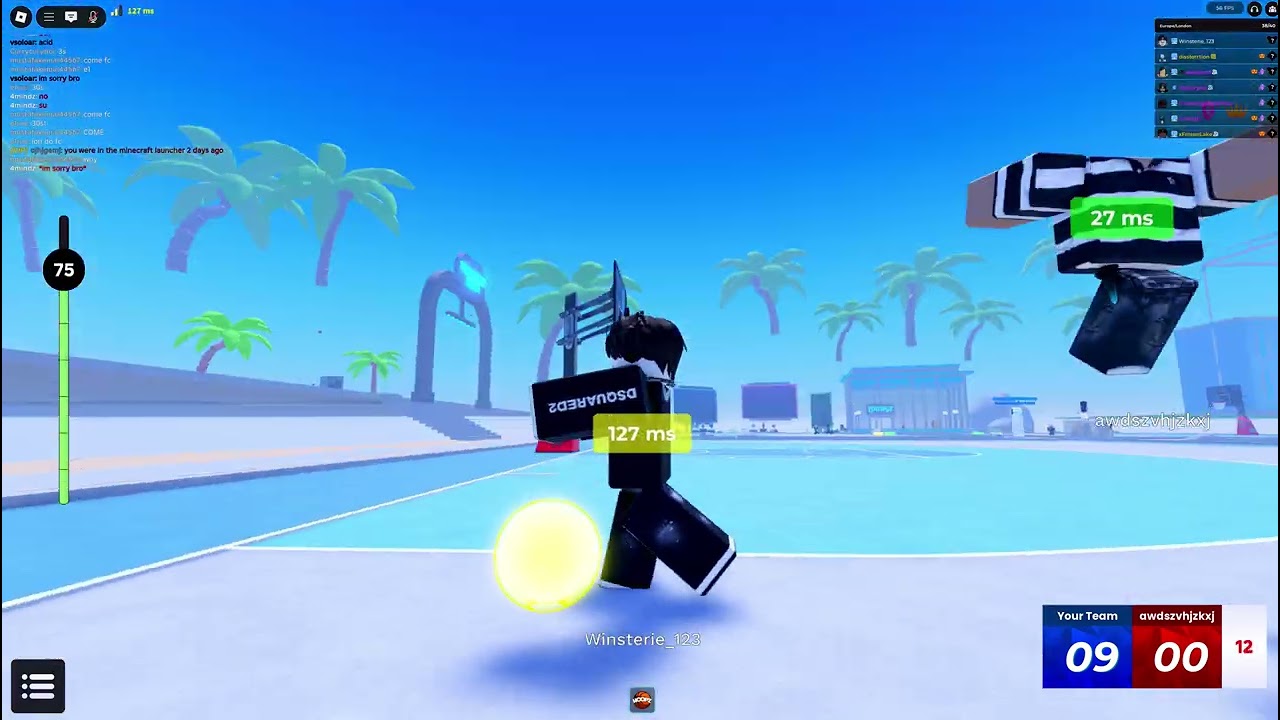 Random Bum Autoguarding in Roblox Hoopz