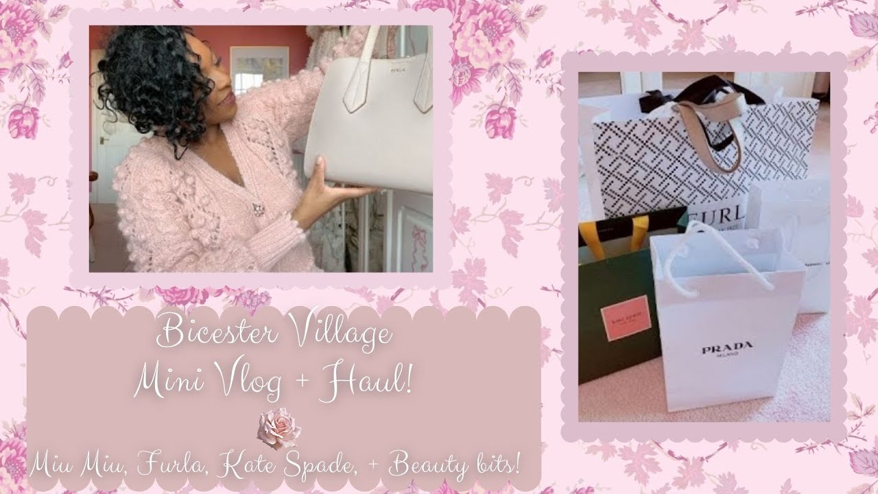 BICESTER VILLAGE MINI VLOG + HAUL 2020 | MIU MIU, FURLA, KATE SPADE + BEAUTY!