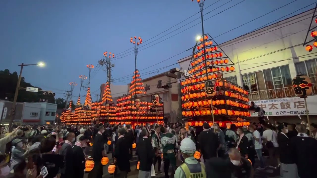 令和4年度二本松提灯祭り7町合同引き回し開会式