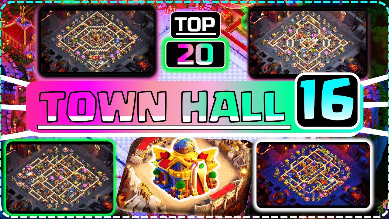 TOP 20 TH16 WAR BASE link 2025 - Clash of Clans (COC TH16 Base)