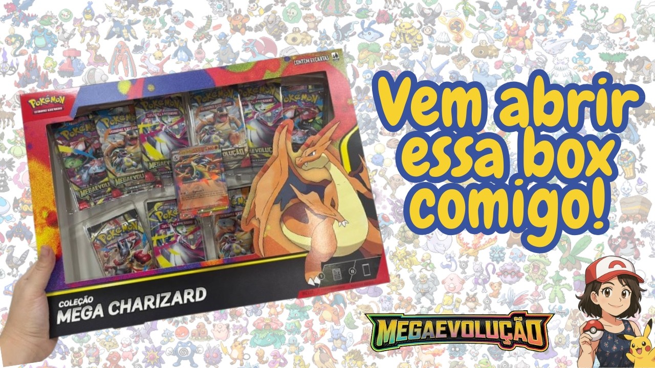 COLEÇÃO MEGA CHARIZARD Y - Vamos abrir essa box juntos?