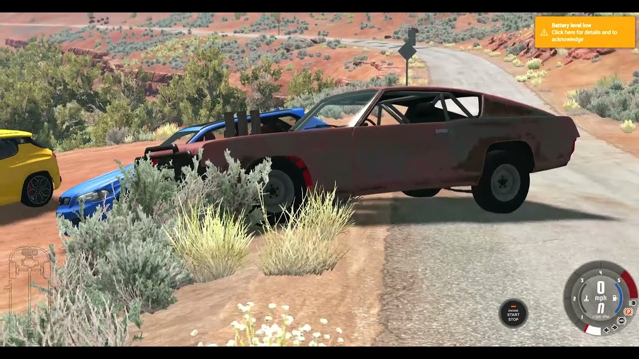 Cars vs Massive Potholes – BeamNG.Drive