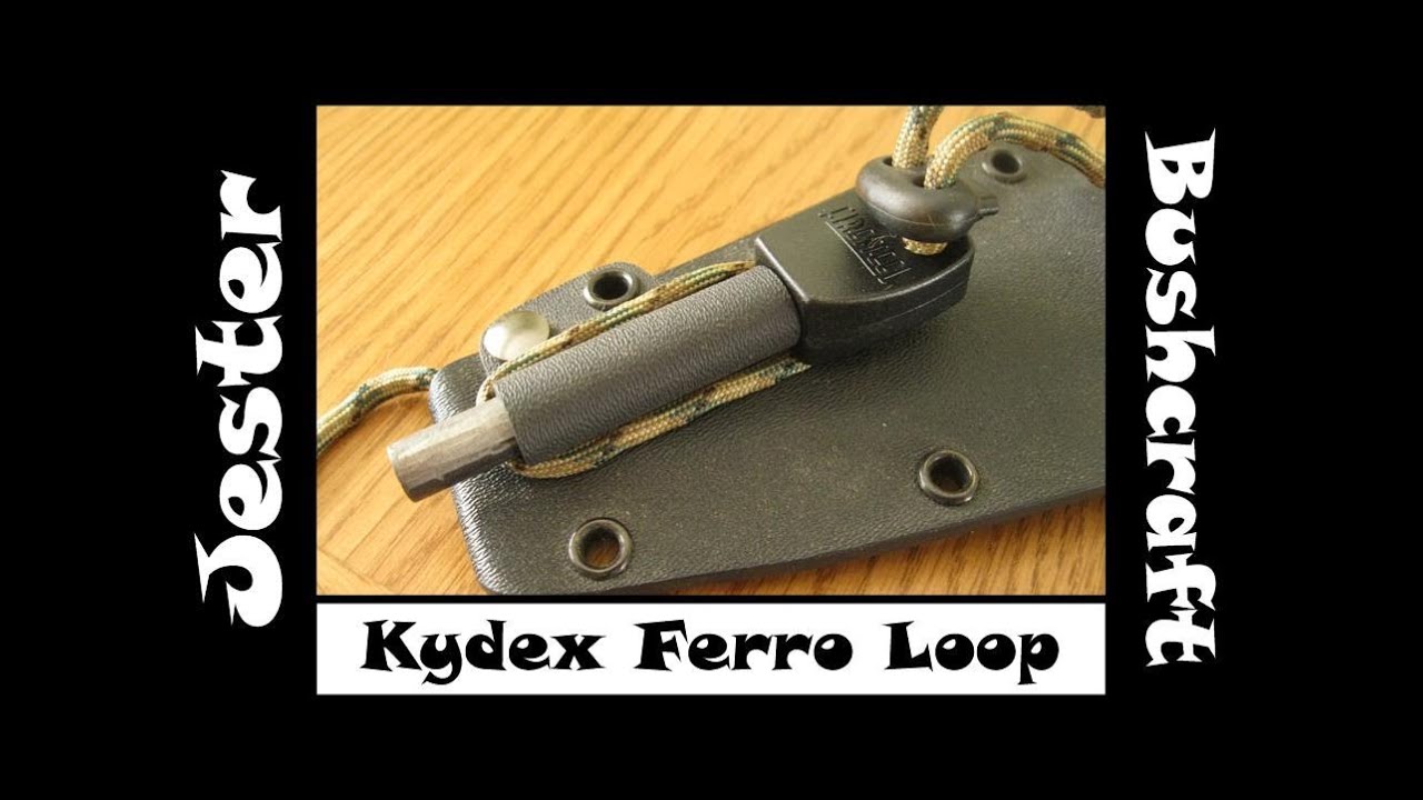 Bushcraft - Making A Kydex Ferro Rod Loop For A Sheath