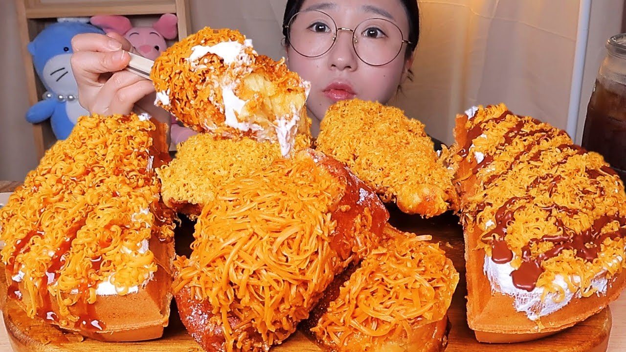 브라운치즈 특집🧀 와플 크로플 프렌치토스트 브라운치즈 디저트 먹방 Dessert Mukbang