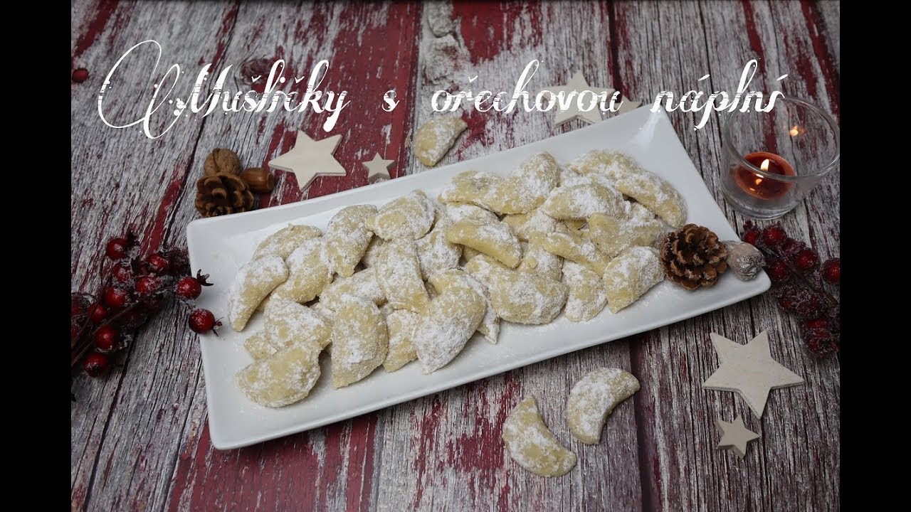 Mušličky s ořechovou náplní | ❄ Vánoční edice ❄ | Dvě v troubě | CZ/SK HD recipe