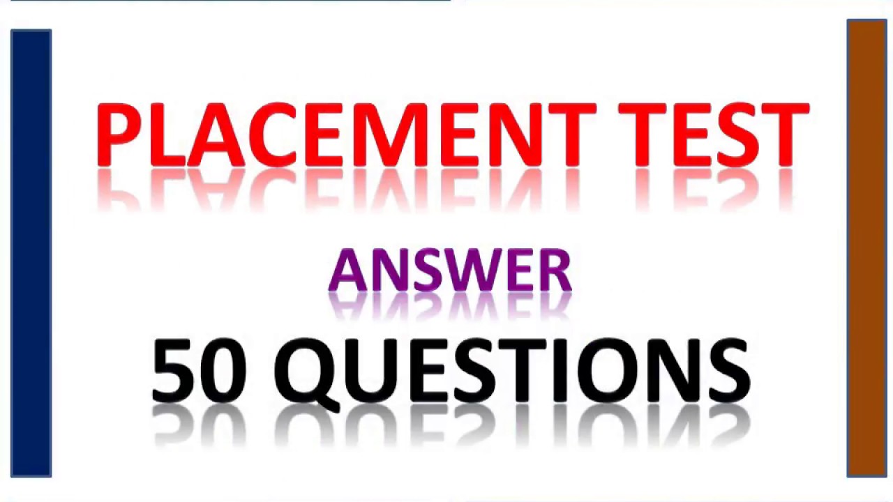 اختبار تحديد مستوى في اللغة الإنجليزية | Placement Test
