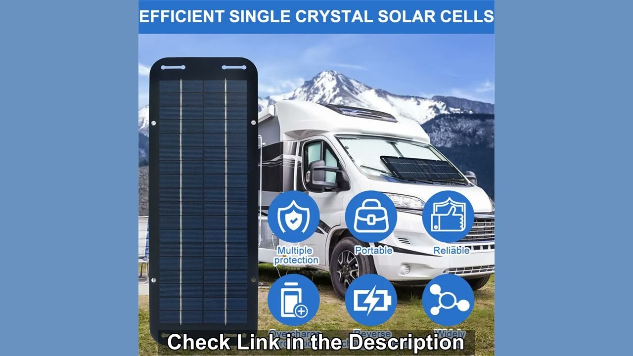 20W Solar Panel Kit 12V Waterproof Solar Trickle Charger Solar Powered Charger Kit Efficiency Car