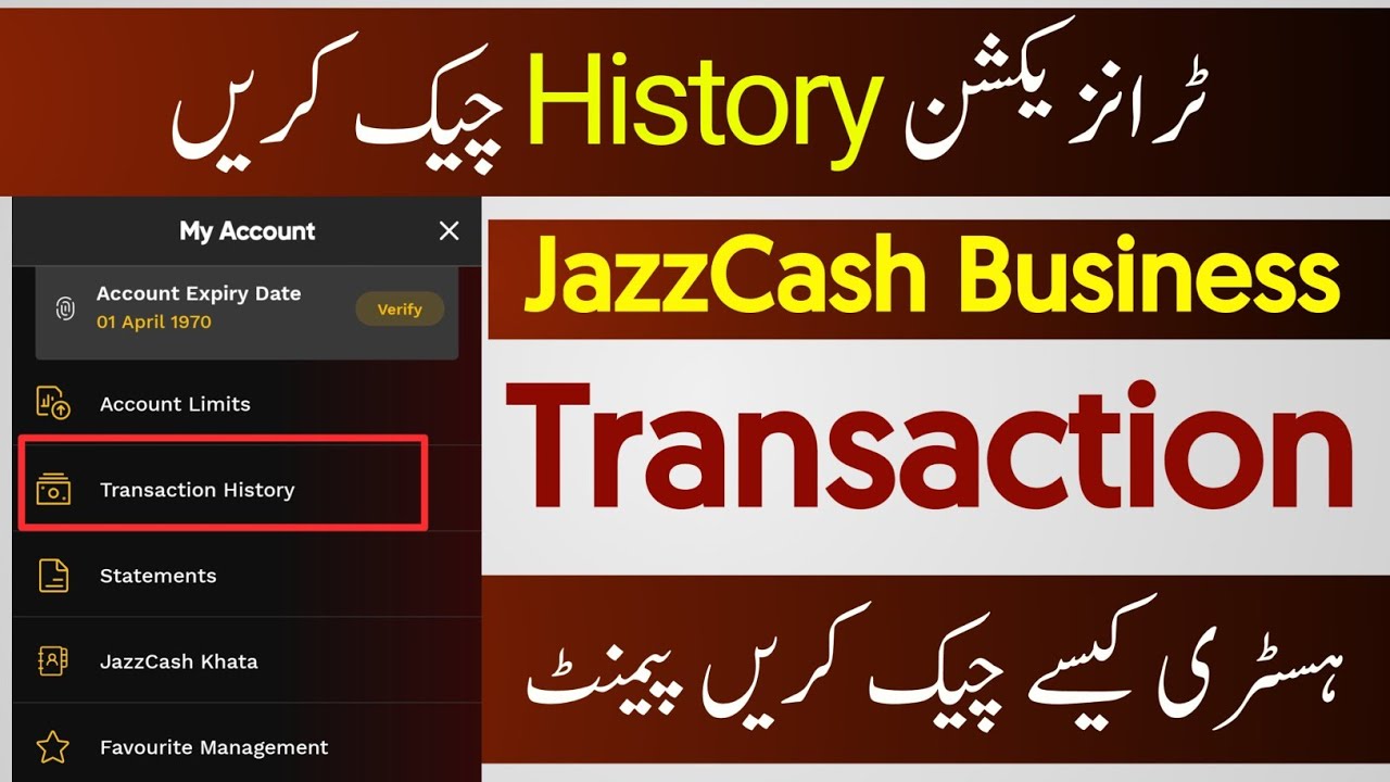 JazzCash Business App Check Transaction history | transaction history kaise check kare