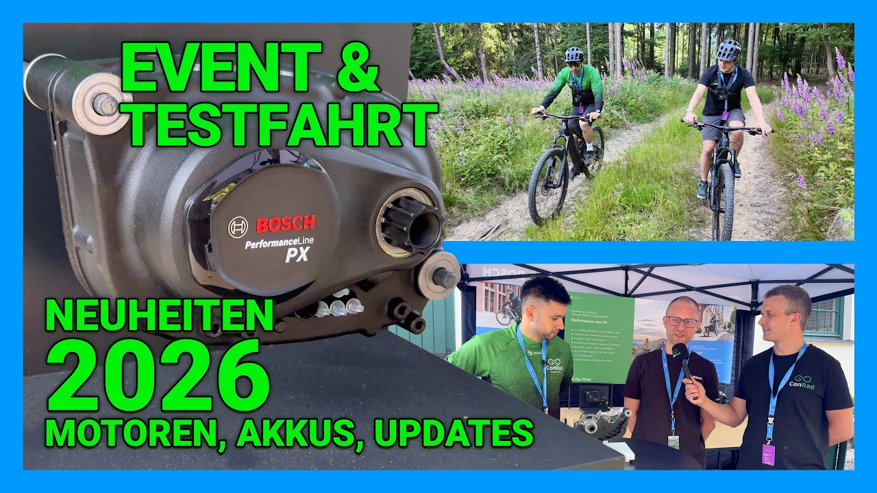 Bosch Neuheiten 2026: Testfahrt neuer PX, SX Update, Di2 eShift, ABS 2.0 uvm.