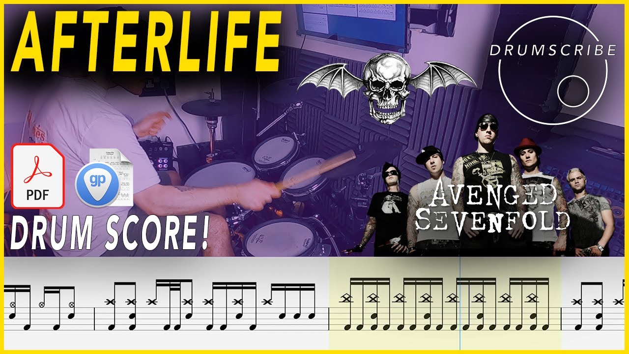 Afterlife - Avenged Sevenfold | Drum SCORE Sheet Music | 