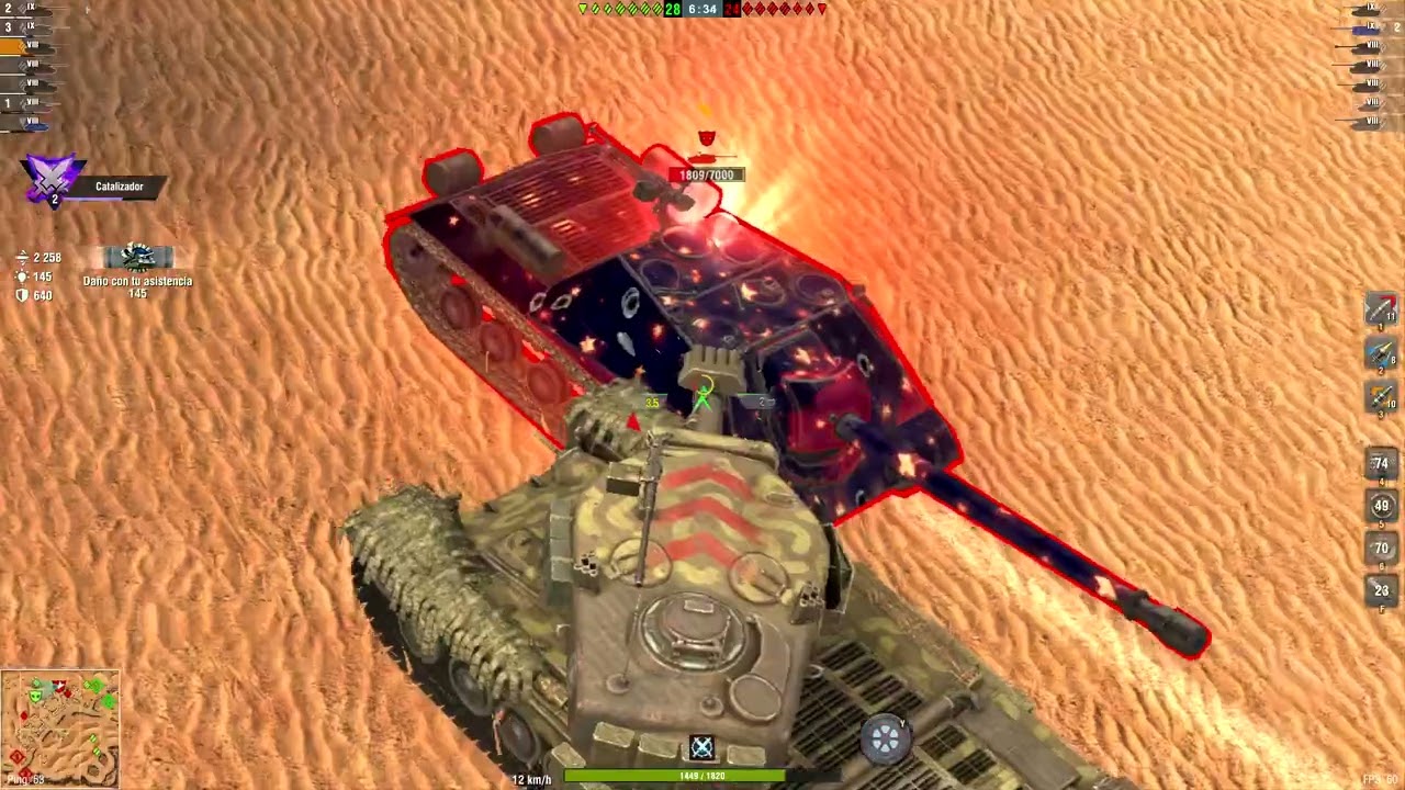 T34 H-Combat - 4 vehiculos destruidos - 8 646 daño