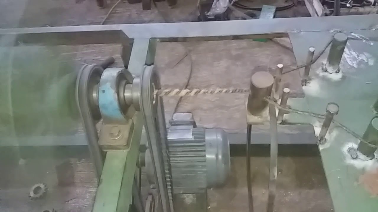 Mesin pemintal tali tambang sabut dan Ijuk(aren)