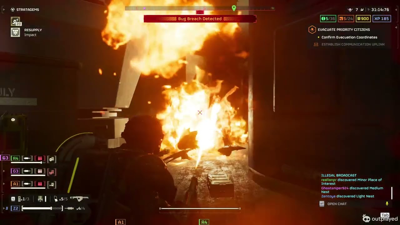 HELLDIVERS 2 Bugs Gameplay