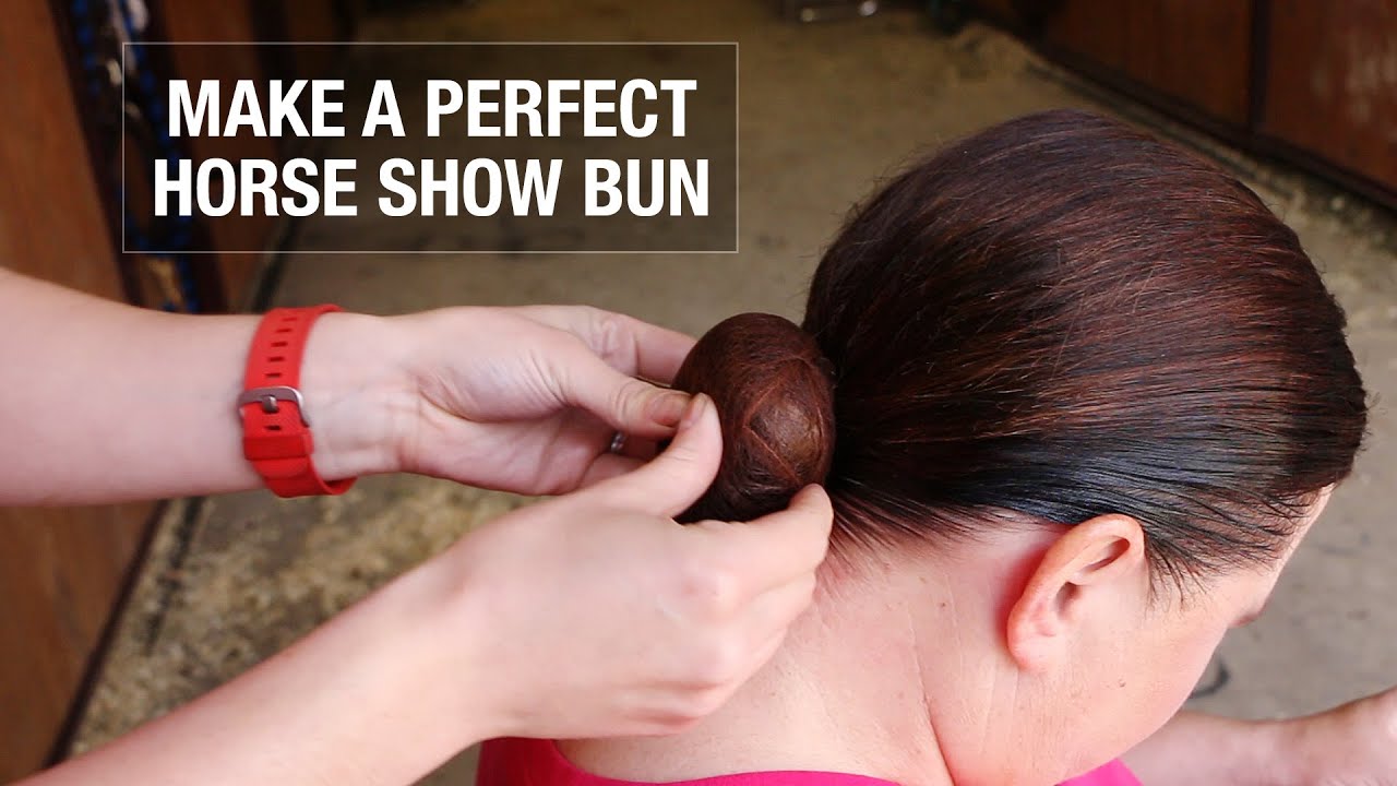 Horse Show Hair Bun Tutorial